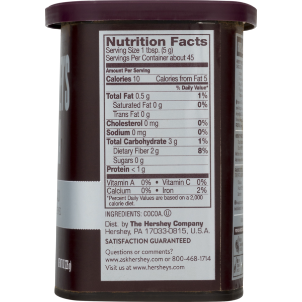 31 Hershey s Cocoa Powder Nutrition Label Labels Database 2020