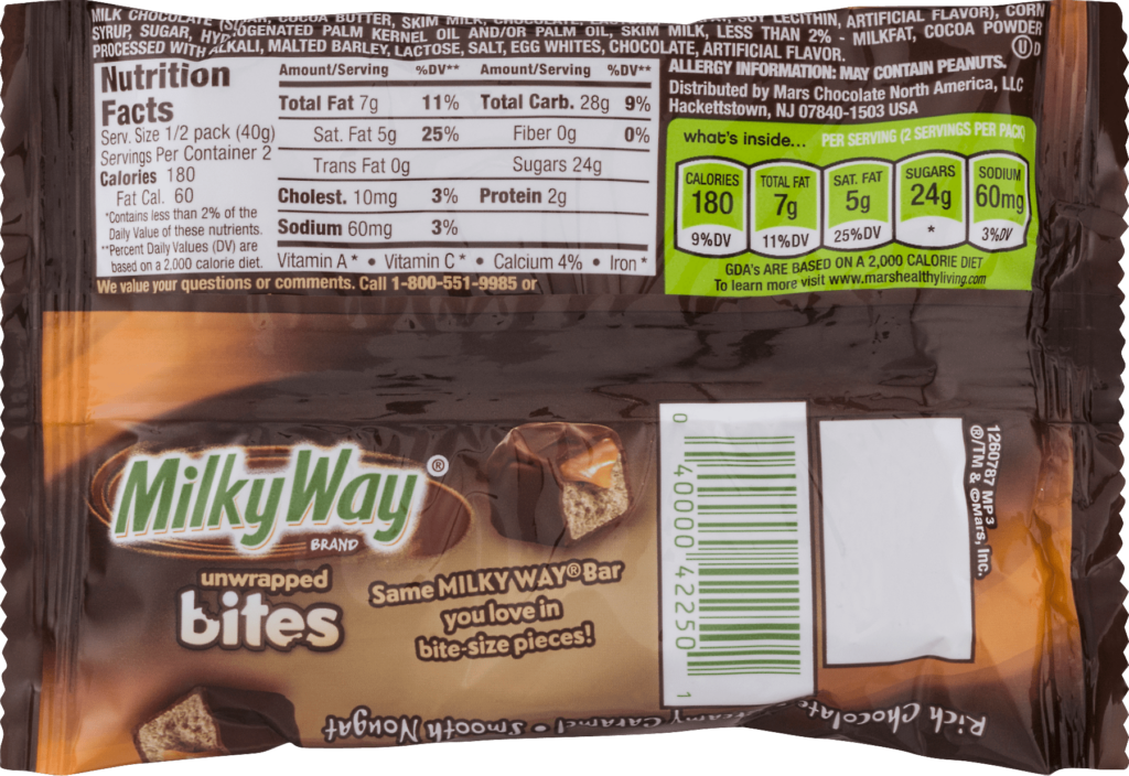 33 Milky Way Nutrition Label Labels Design Ideas 2020