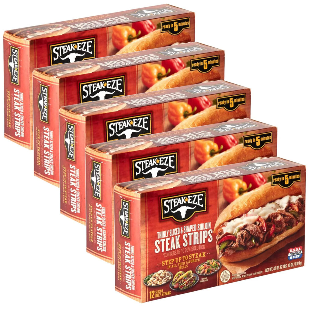 Amazon Steak EZE Thinly Sliced And Shaped Sirloin Steak Strips 