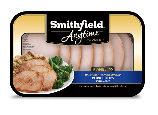 Anytime Favorites Hickory Smoked Boneless Pork Chops 11 5 Oz Smithfield