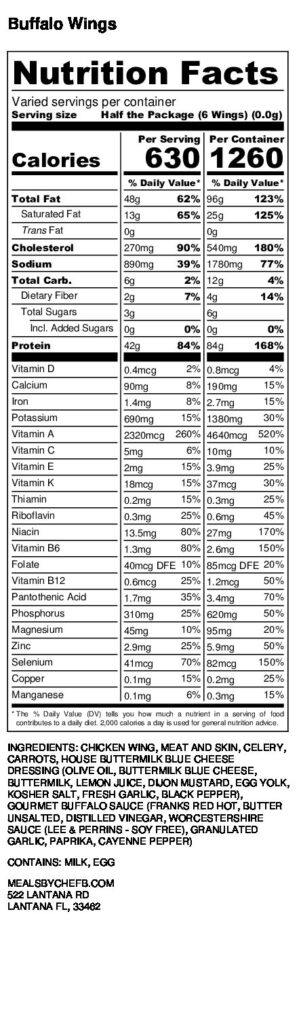 Buffalo Wild Wings Nutrition Pdf Besto Blog