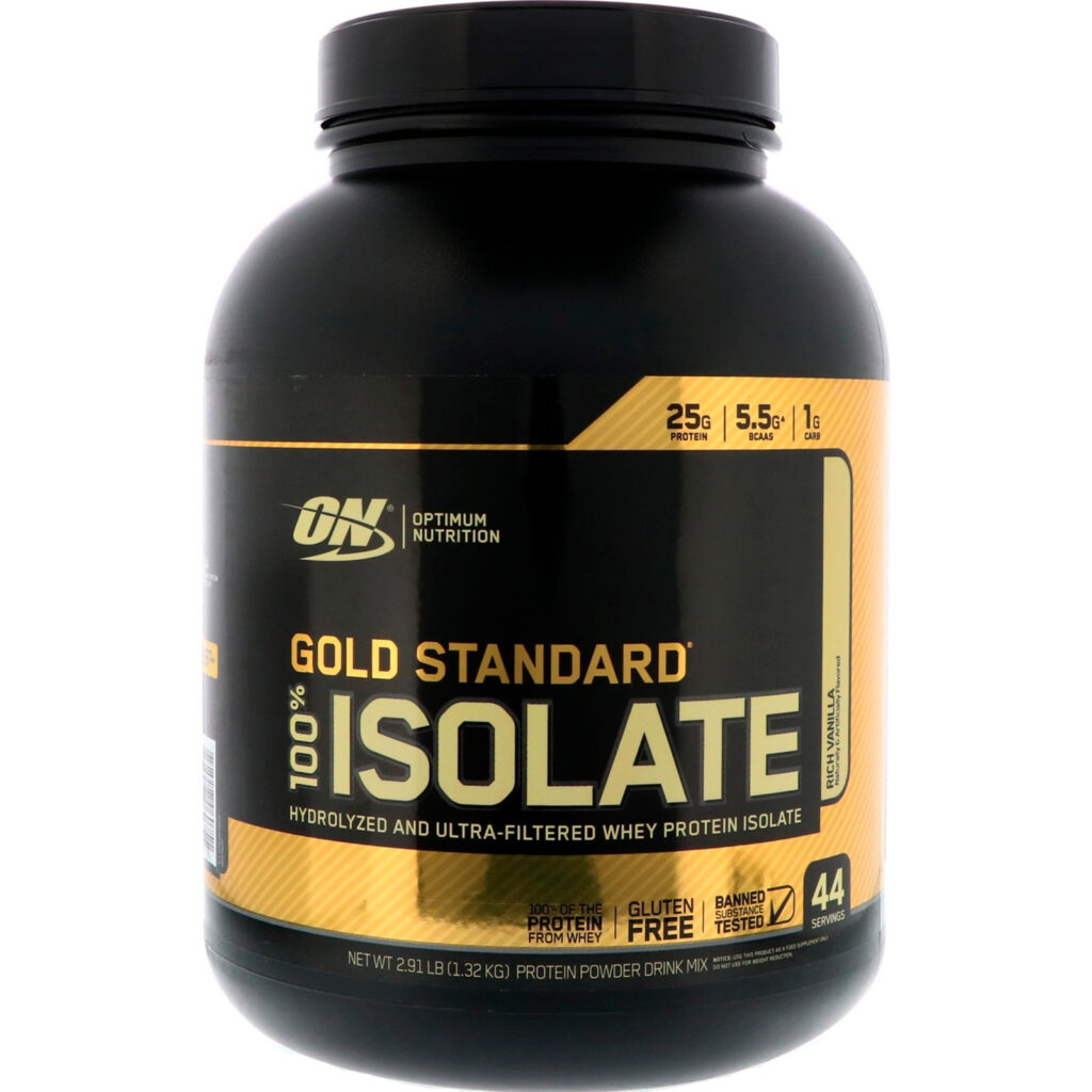 Buy Optimum Nutrition Gold Standard 100 Isolate Protein Powders 