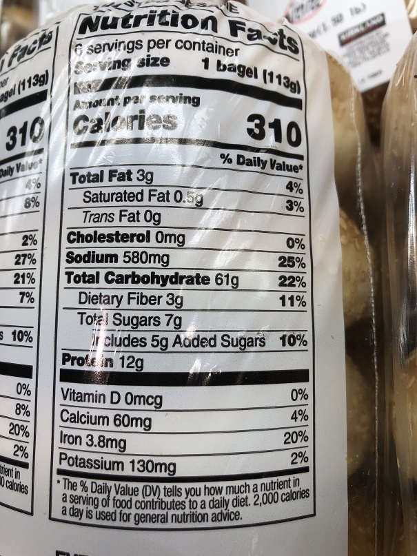 Costco Plain Bagel Nutrition Facts Home Alqu