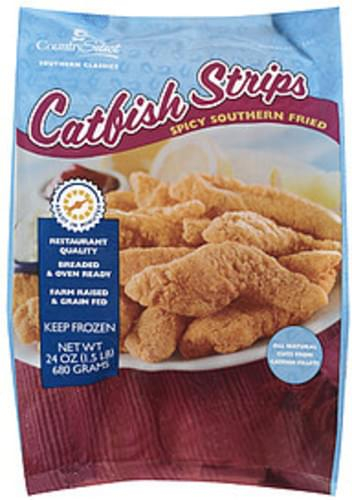 Country Select Spicy Southern Fried Catfish Strips 24 Oz Nutrition 