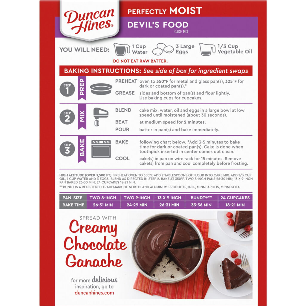 Duncan Hines Devils Food Cake Mix Ingredients Cake Walls