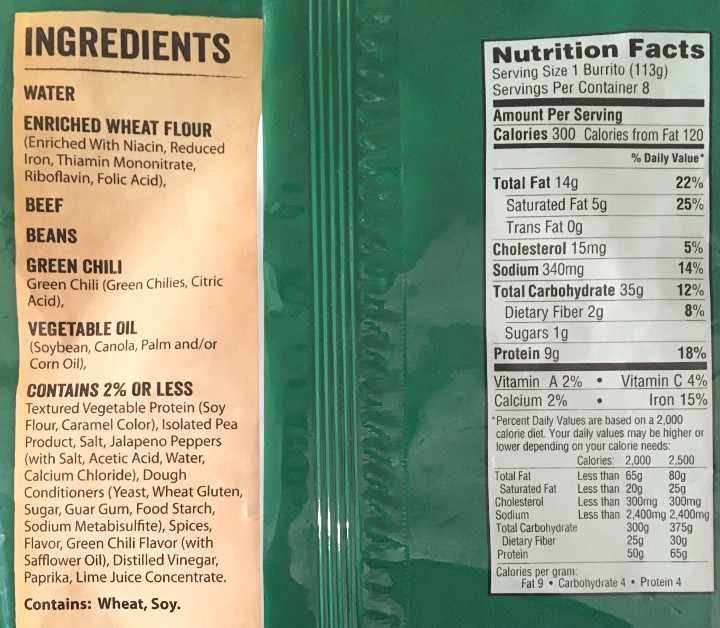 El Monterey Beef Bean Green Chili Burritos Review Freezer Meal Frenzy