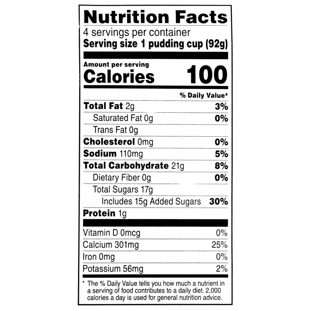 Ensure Pudding Nutrition Facts Besto Blog