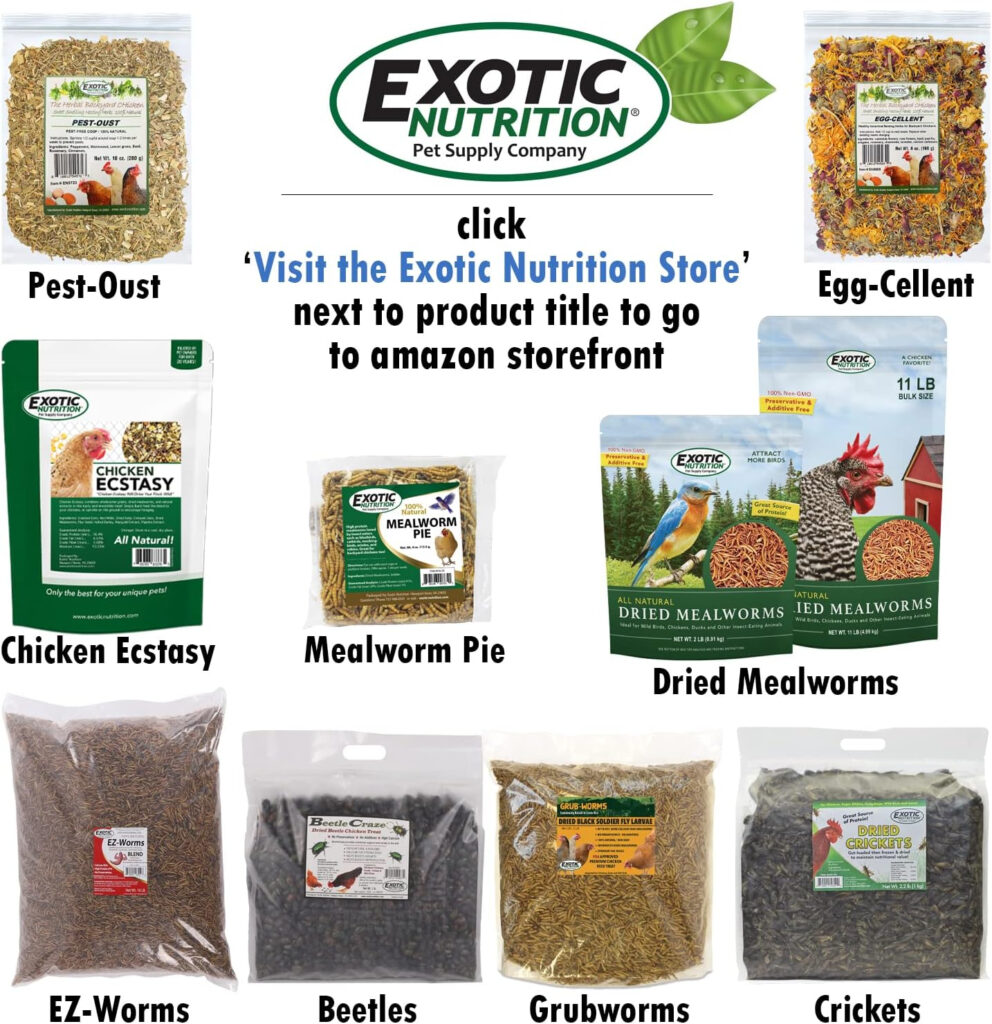 Exotic Nutrition Alimento Para Pollo Con Gusanos De Gusanos Larvas De 5 