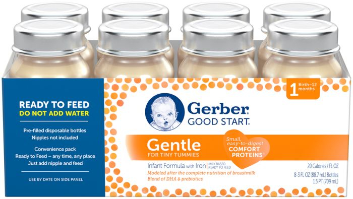 GERBER GOOD START Gentle Ready To Feed Bottles Infant Formula 