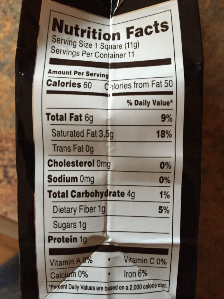 Ghirardelli 86 Dark Chocolate Squares Nutrition Nutrition Pics