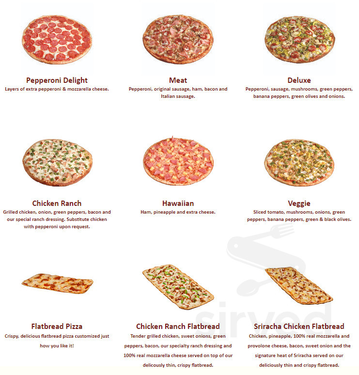 Gino s Pizza Spaghetti House Menu In Huntington West Virginia USA