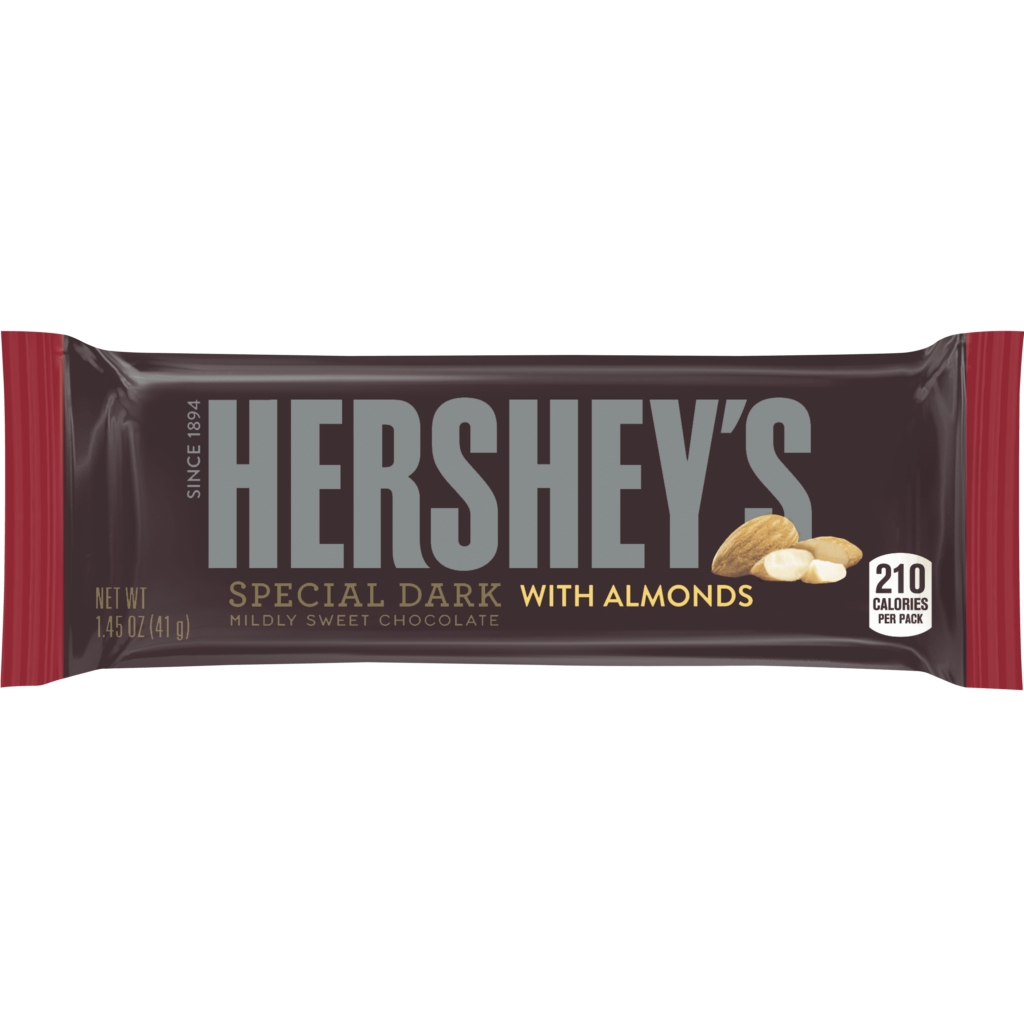 HERSHEY S SPECIAL DARK Mildly Sweet Chocolate With Almonds Bar 1 45 Oz 