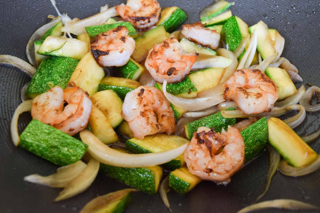 Hibachi Shrimp And Veggies Cuts And Crumbles
