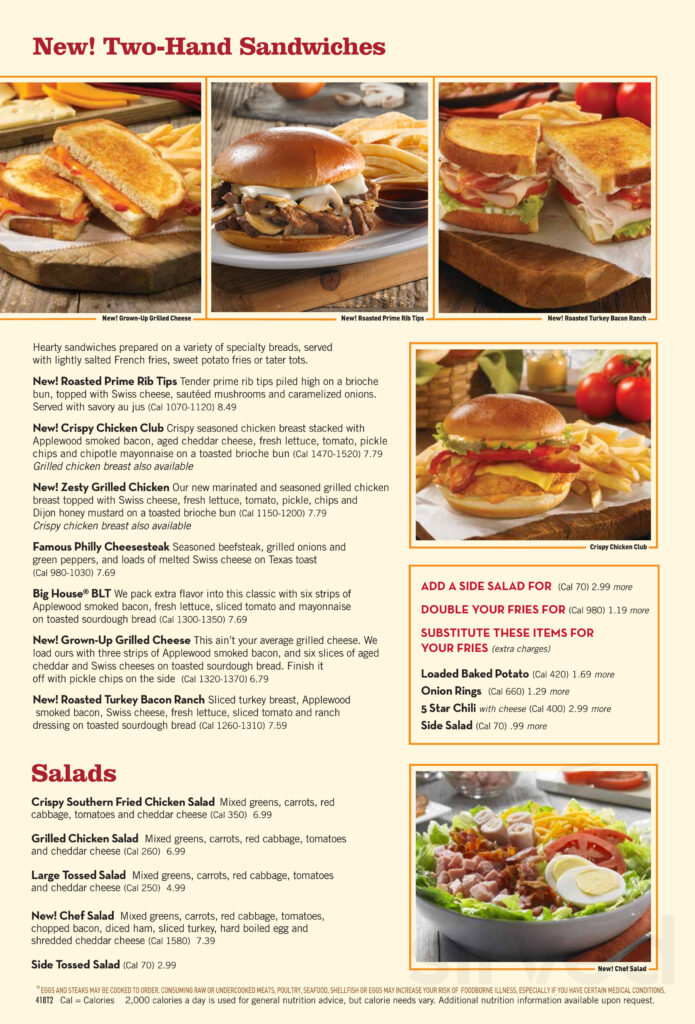Huddle House Menu In Huffman Texas USA