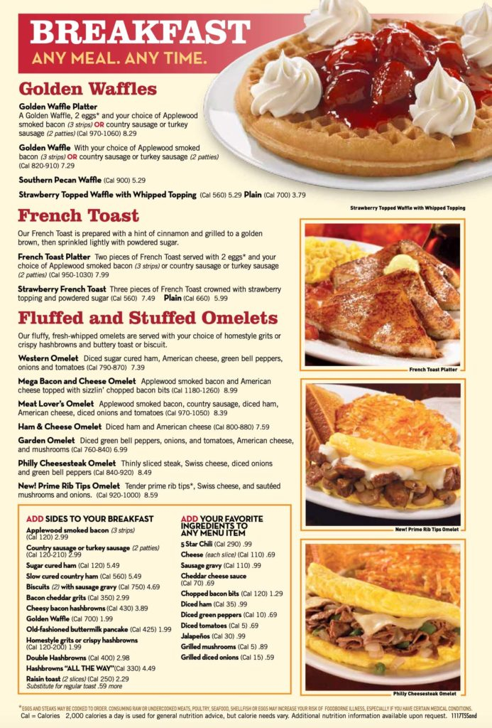 Huddle House Menu With Prices Pictures 2024 