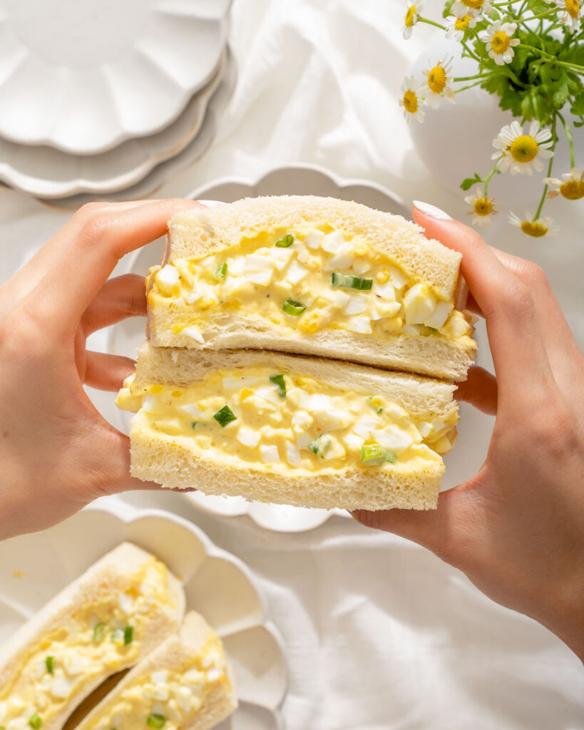 Japanese Egg Sandwich Tamago Sando Takes Two Eggs