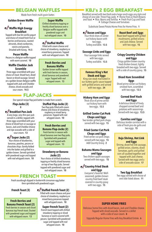 Kickback Jack s Menu In Rancho Cucamonga California USA