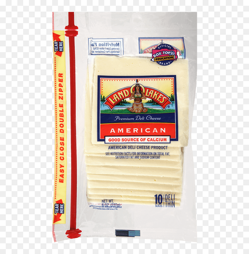 Land O Lakes White American Cheese Nutrition Label HD Png Download Vhv