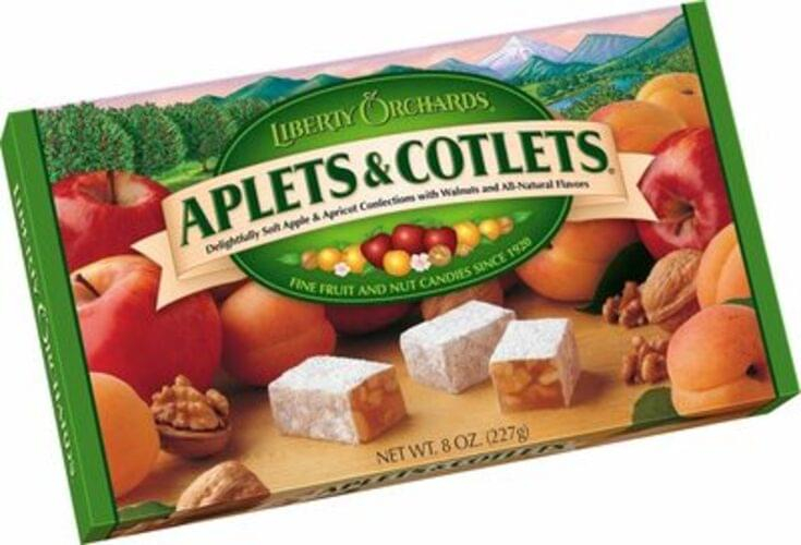 Liberty Orchards Aplets Cotlets 8 Oz Nutrition Information Innit