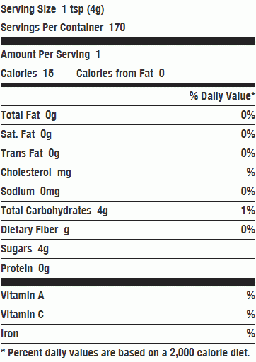 Light Brown Sugar Nutritional Information Nutrition Pics