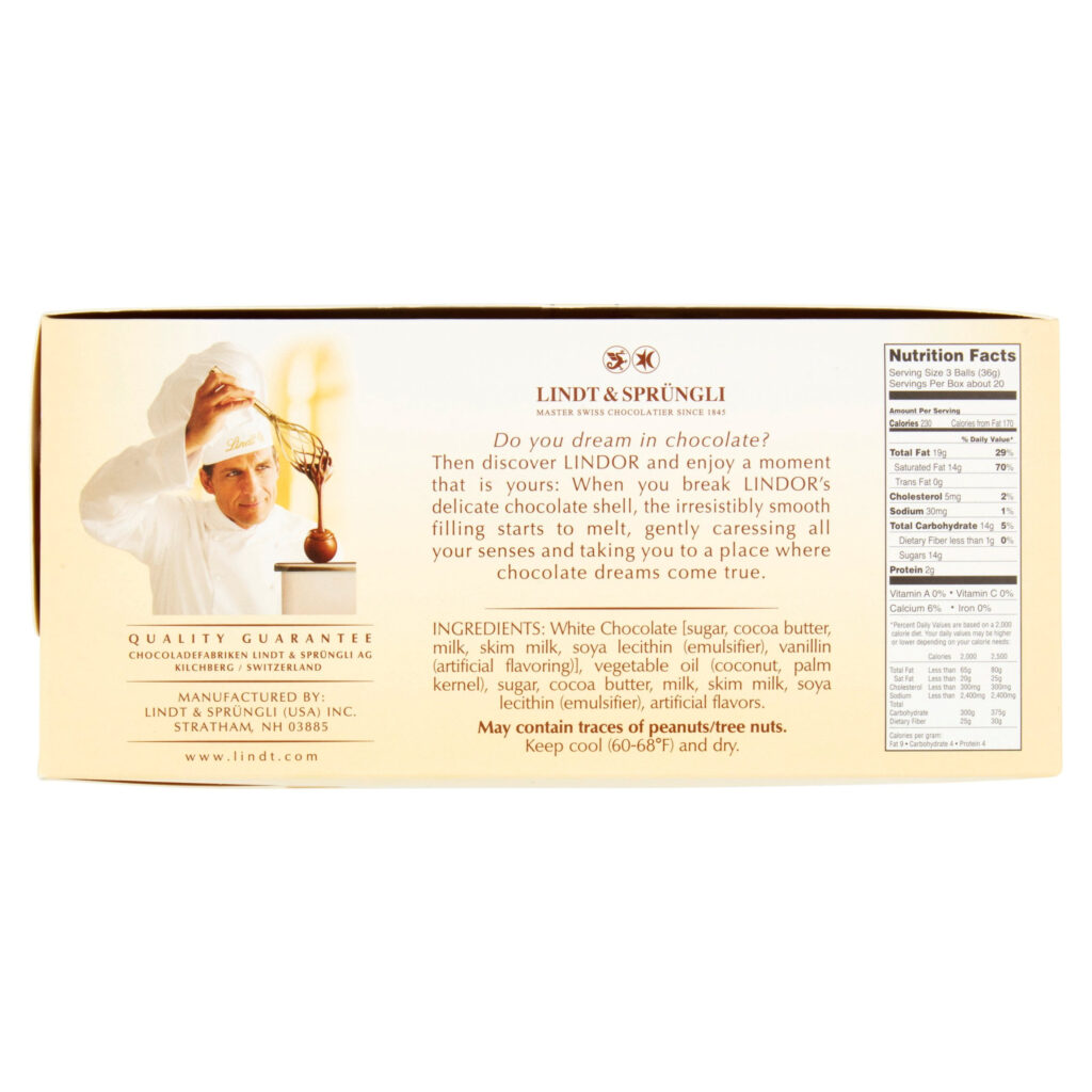 Lindor Milk Chocolate Balls Calories Voil By Sobeys Online Grocery 