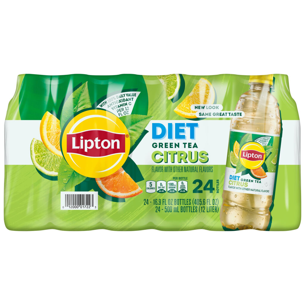 Lipton Citrus Flavor Diet Green Tea SmartLabel 