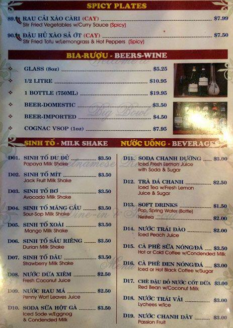 Menu At Big Bowl Restaurant Mississauga