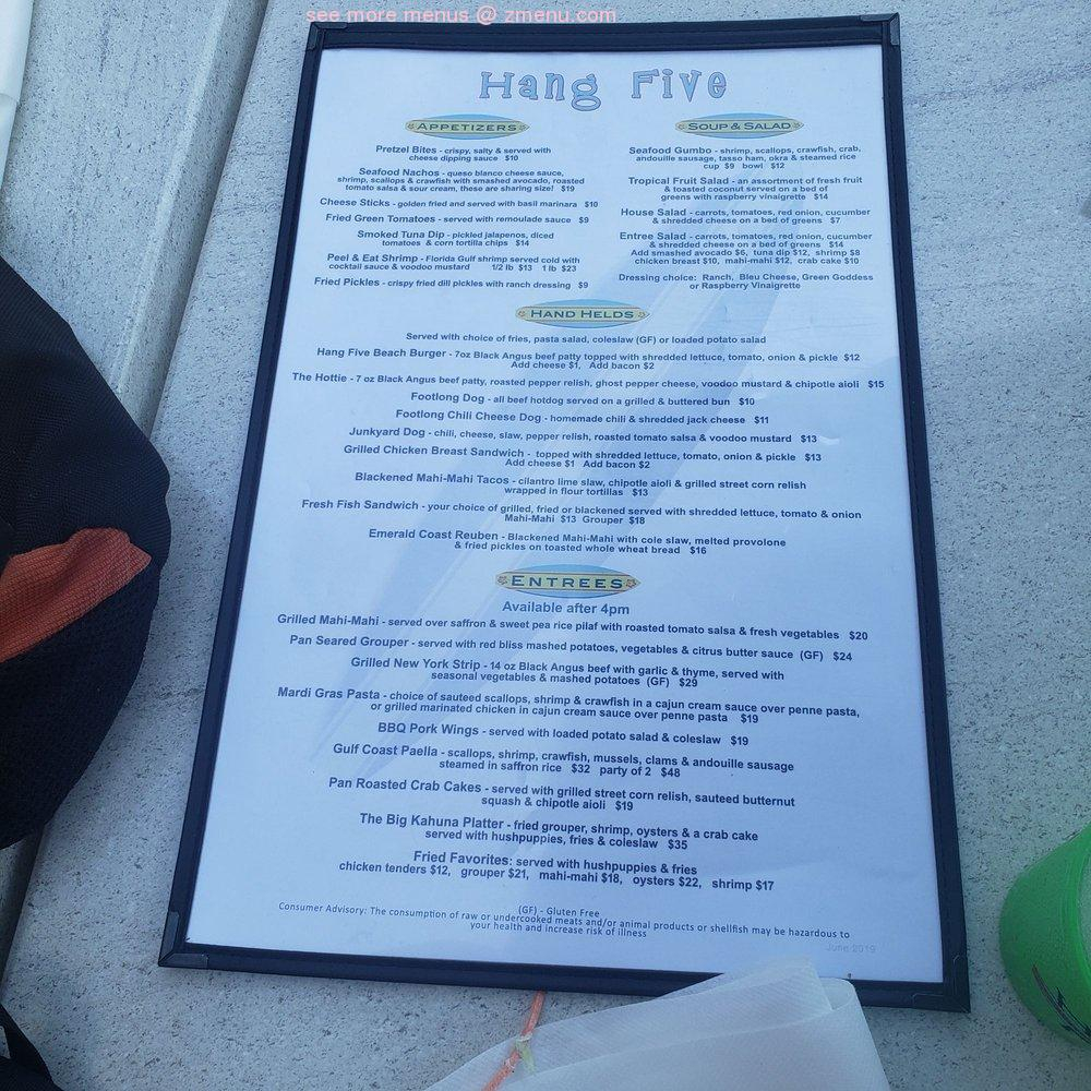 Menu At Se or Frog s Panama City Beach Pub Bar Panama City Beach 