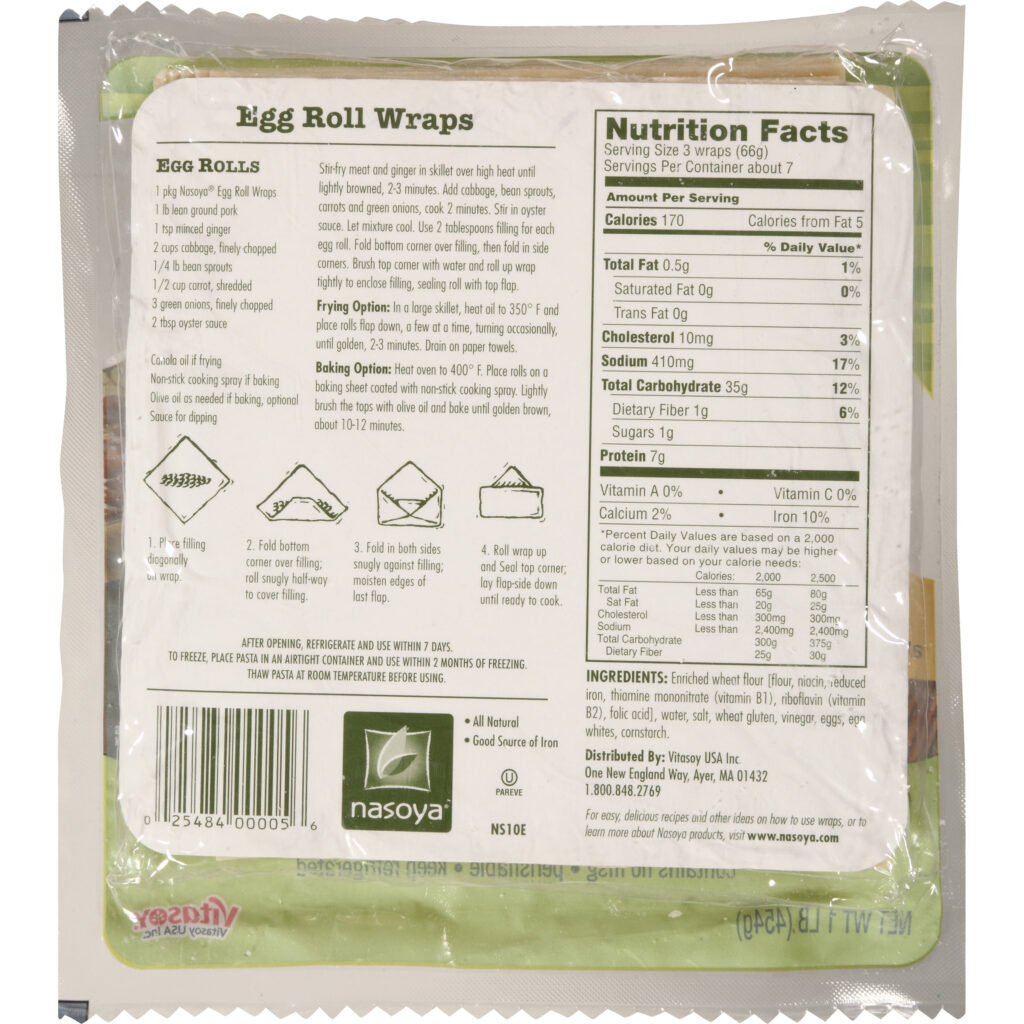 Nasoya Wonton Wrappers Nutrition Facts Blog Dandk