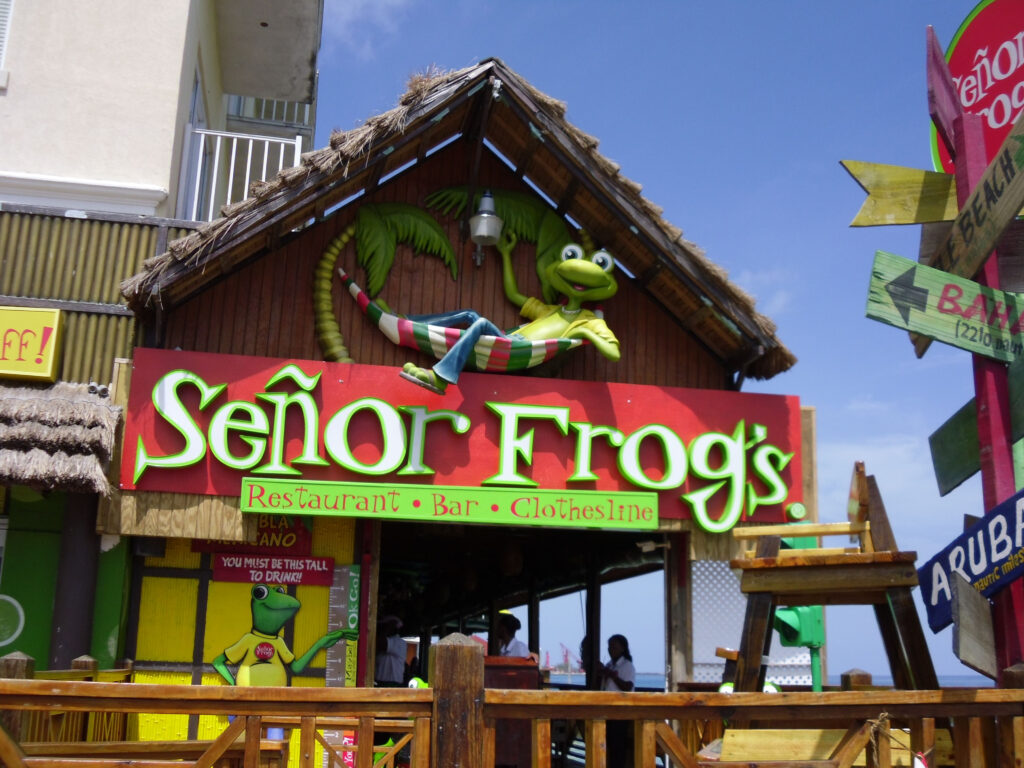 Nassau Bahamas Senor Frogs Is A Must Go To Place Along With The Straw 