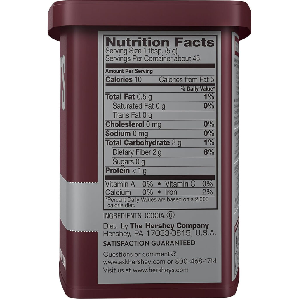 Nestle Unsweetened Cocoa Powder Nutrition Facts Nutrition Ftempo