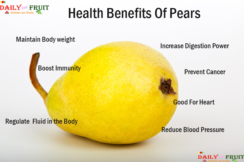 Nutrition Chart For Pear