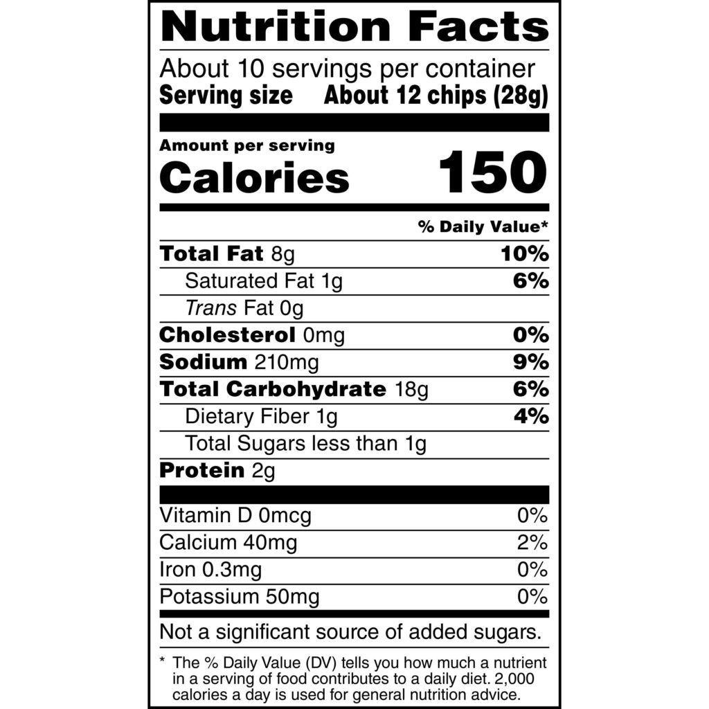 On The Border Chips Nutrition Facts Besto Blog