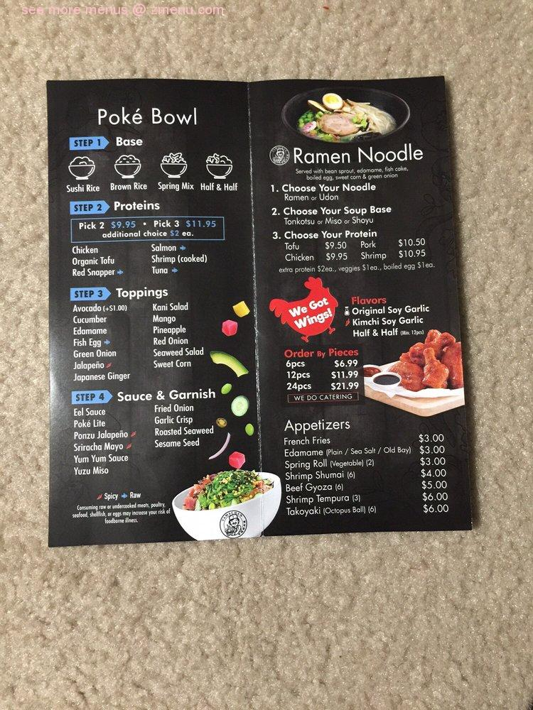 Online Menu Of DOMOISHI Pok Bowl Ramen Wings Boba Tea Restaurant 