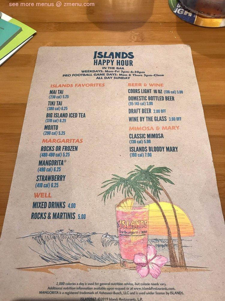 Online Menu Of Islands Restaurant Restaurant Cerritos California 