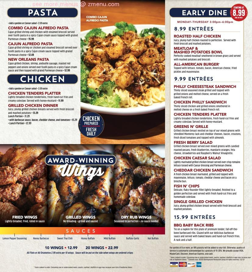 Online Menu Of Kickback Jack s Suffolk Restaurant Suffolk Virginia 