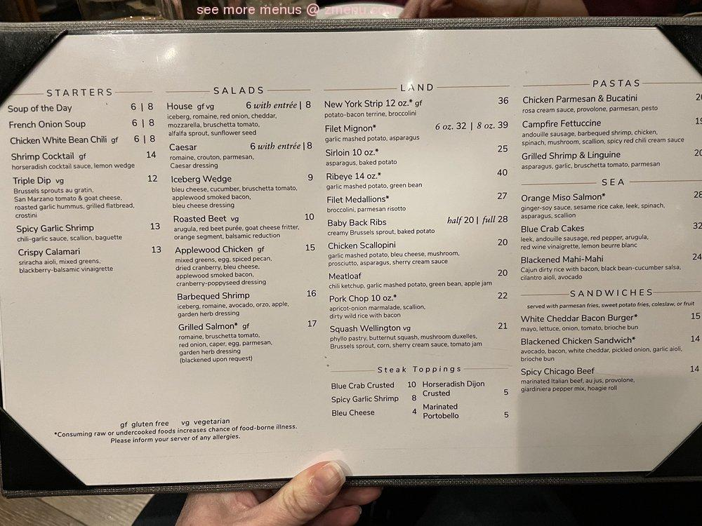 Online Menu Of Stone Creek Dining Plainfield Restaurant Plainfield 
