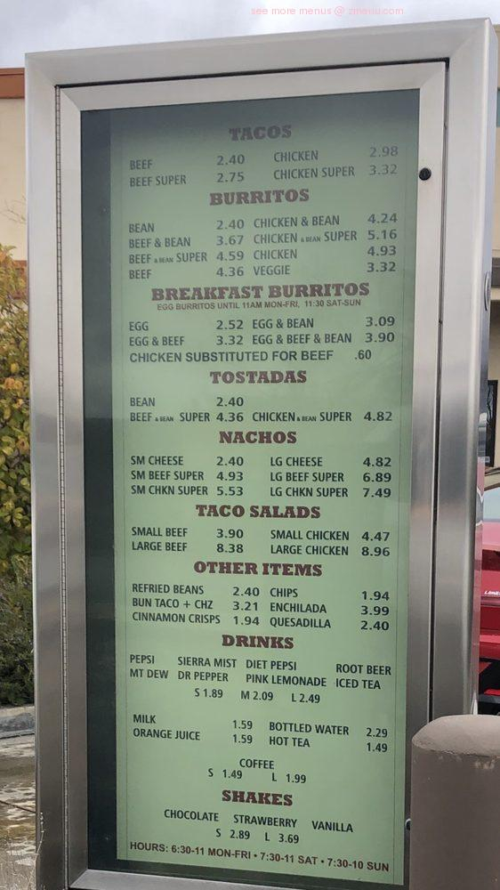 Online Menu Of Taco Tree Restaurant Auburn California 95602 Zmenu