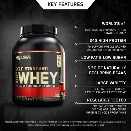 Optimum Nutrition 100 Whey Gold Standard Double Rich Chocolate 