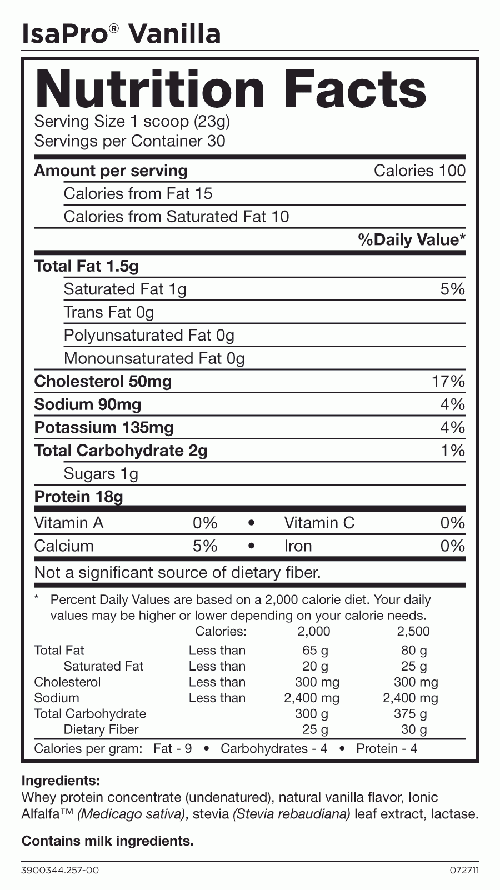 Order Isagenix Natural IsaLean Pro Protein Shake Build Muscle Boost 