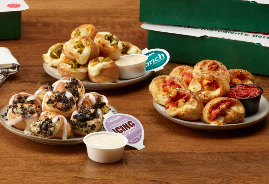 Papa Bites Savory Or Sweet Pizza Rolls From Papa Johns