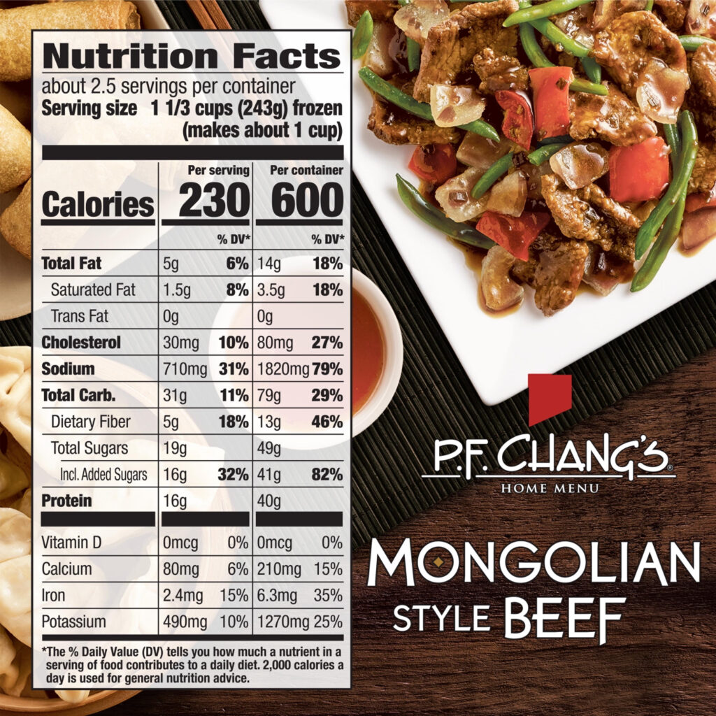 Pf Chang Menu Nutrition Facts Blog Dandk