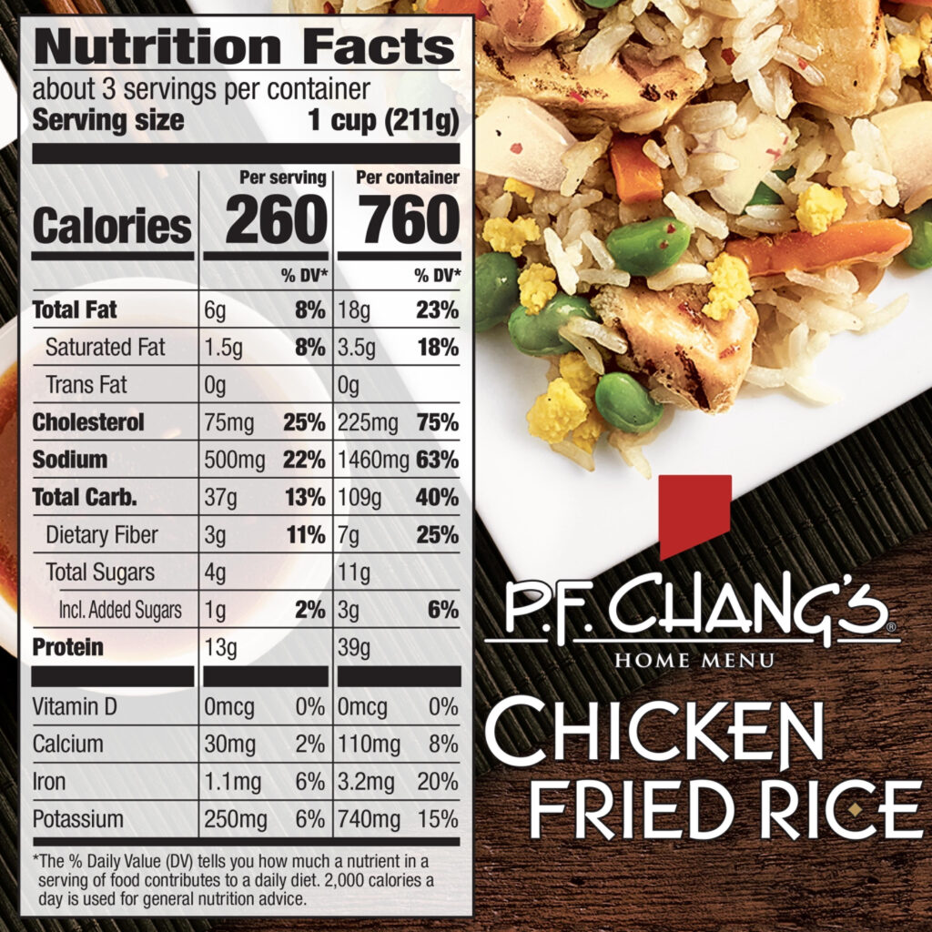 Pf Changs Menu Nutrition Value Besto Blog