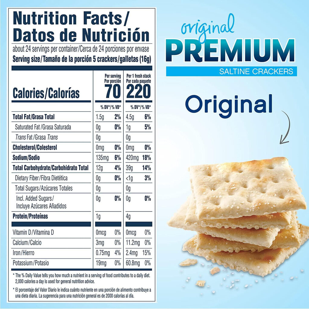 Premium Original Fresh Stacks Saltine Crackers 13 6 Oz