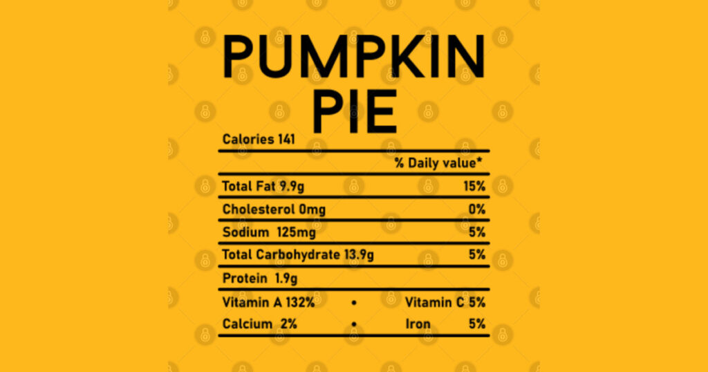 Pumpkin Pie Nutrition Pumpkin Pie Nutrition Posters And Art Prints 