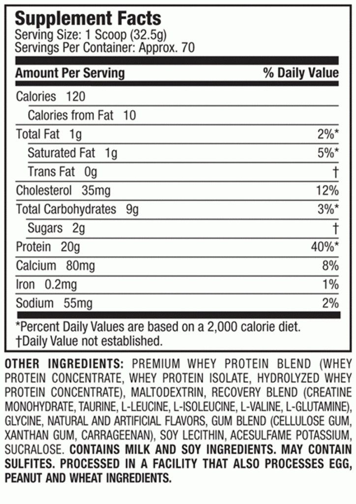 Review Muscletech 100 Premium Whey Protein Plus FitNish