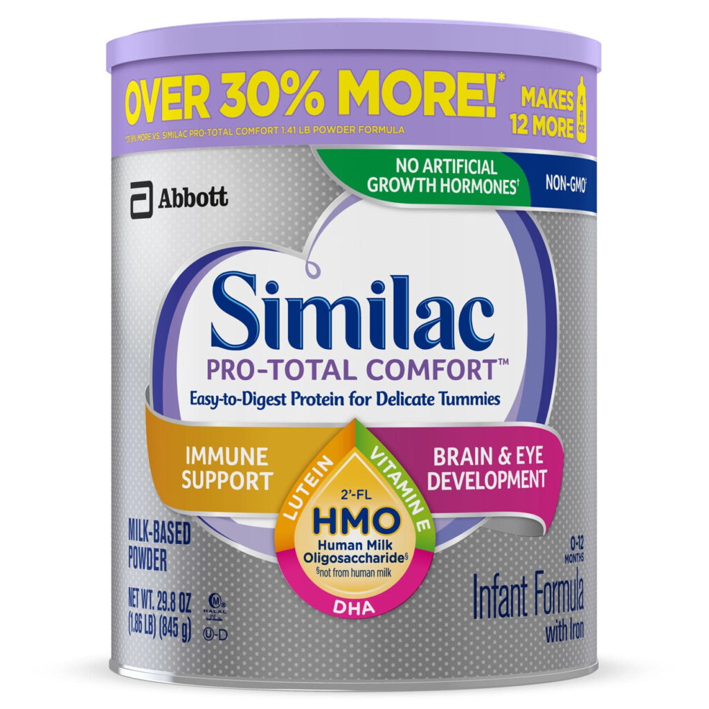Similac Pro Total Comfort Non GMO With 2 FL HMO Infant Formula With 