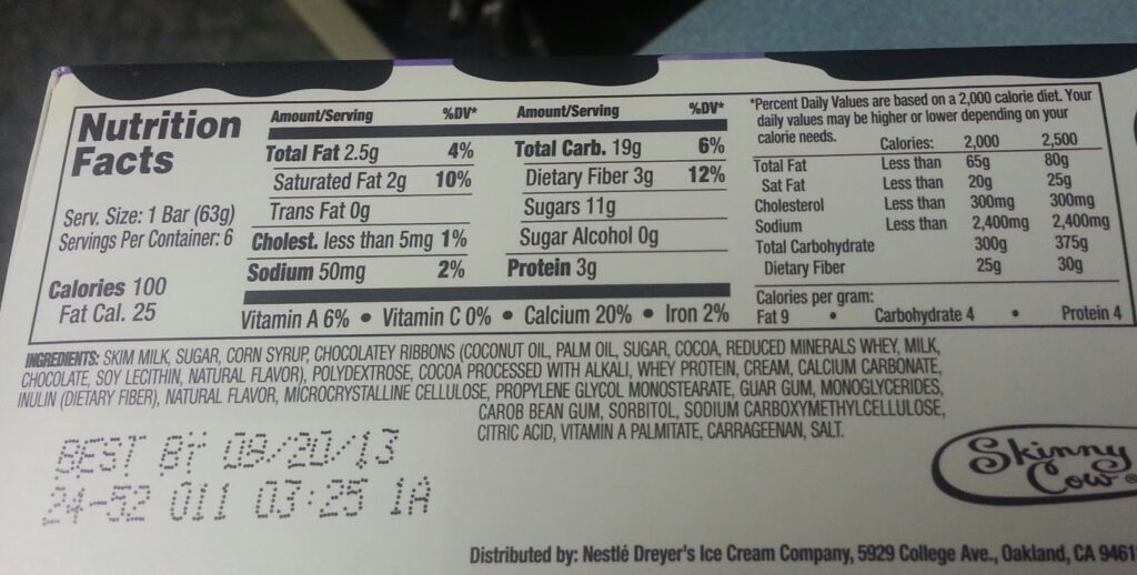 Skinny Cow Nutrition
