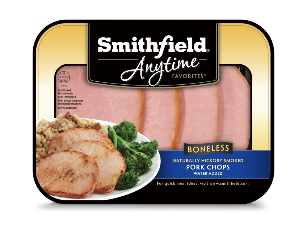 Smithfield Anytime Favorites Naturally Hickory Smoked Pork Chops 