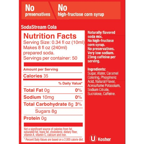SodaStream SodaMix Cola 16 9 Fl 0z Food Beverages Tobacco Beverages